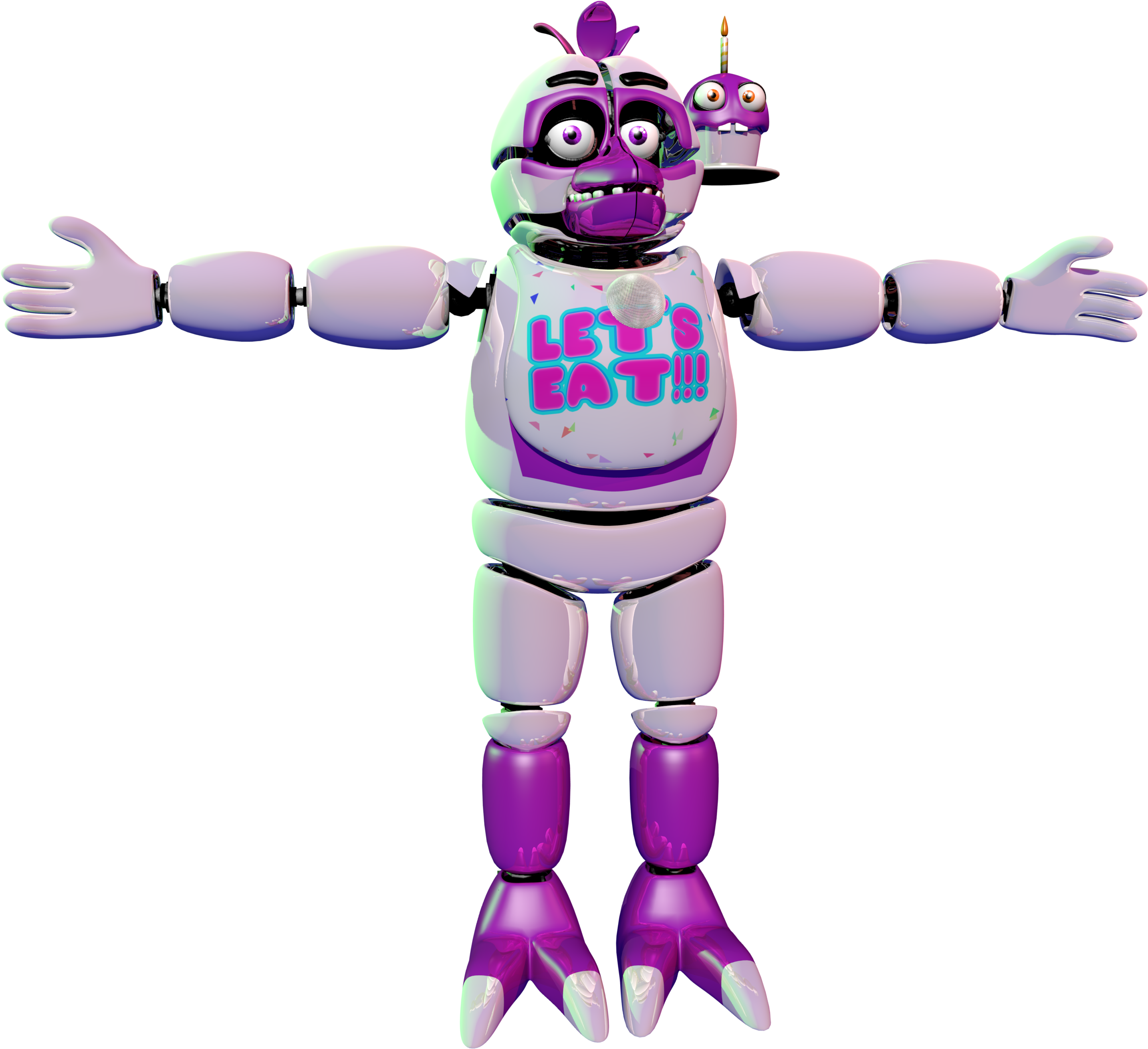 Funtime Fnaf 1 Chica By Rangergamerz Funtime Fnaf 1 - Five Nights At Freddy's (3000x3000)