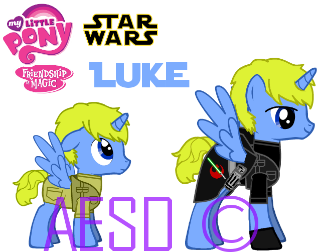 Jedi Pony And Youngling Foal Luke Skypony By Aesd - My Little Pony Friendship (659x513)