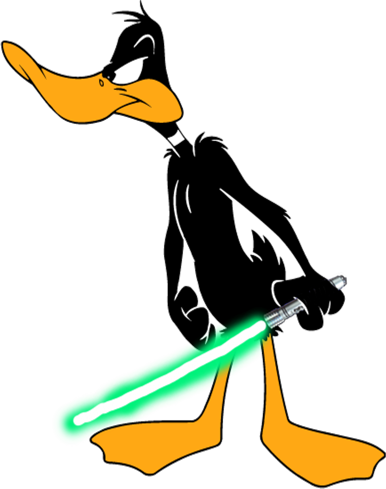 Daffy Duck With His Lightsaber By Darthranner83 - National Slap Your Coworker Day (782x990)