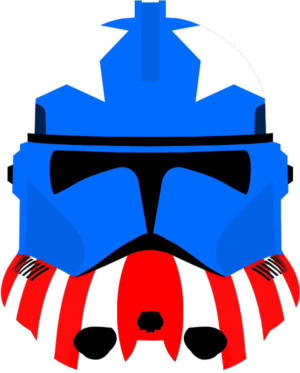 Us Clone Trooper Helmet By Pd Black Dragon - Clone Trooper Helmet Art (624x782)