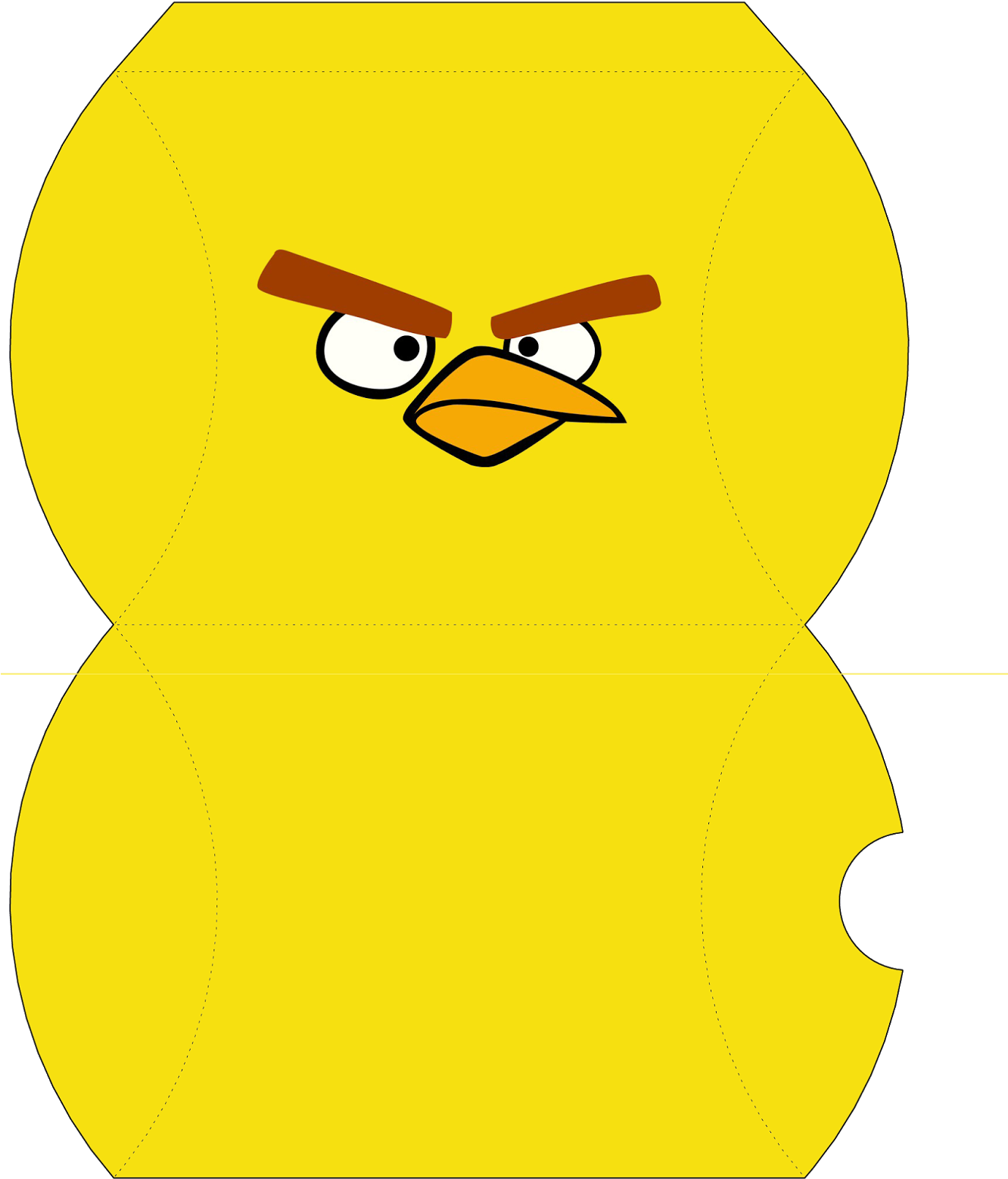 Your - Yellow Angry Bird (1331x1600)
