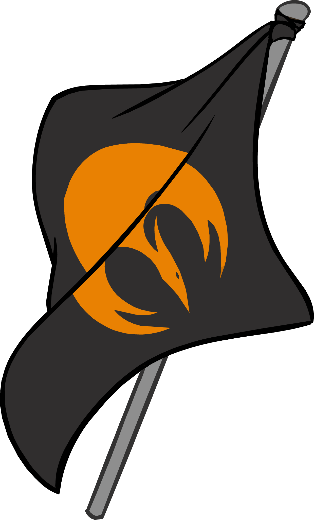 Rebel's Flag - Club Penguin Puffle Flag (1239x2050)