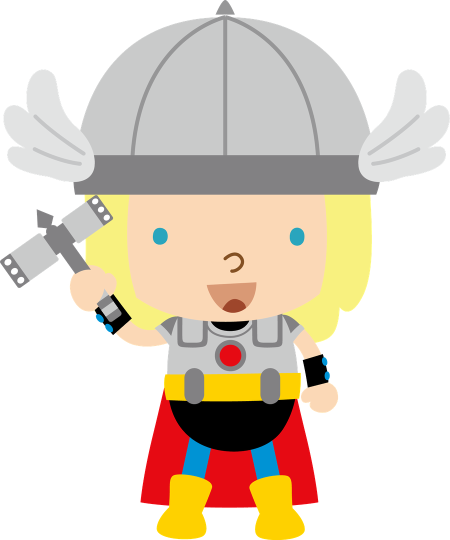 Super Heróis - Minus - Baby Thor Clipart (900x1080)