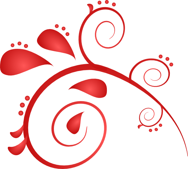 Maroon Clipart Swirl - Free Paisley Clip Art (600x540)