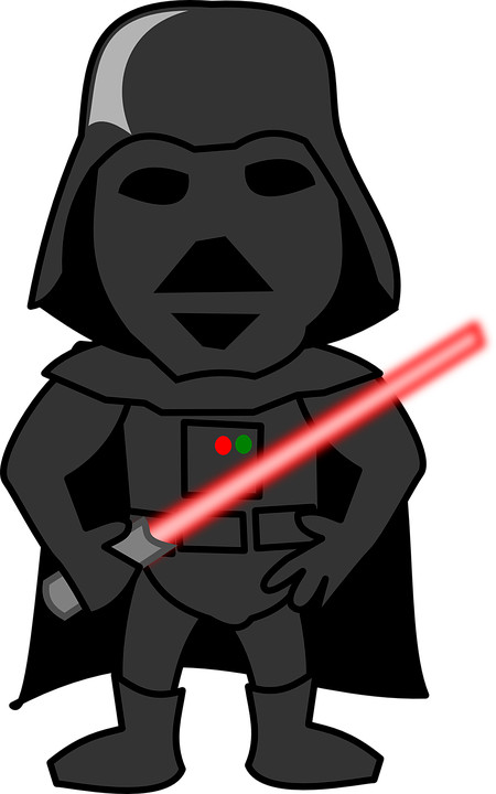 Cool Star Wars Clipart - Clip Art Darth Vader (512x818)