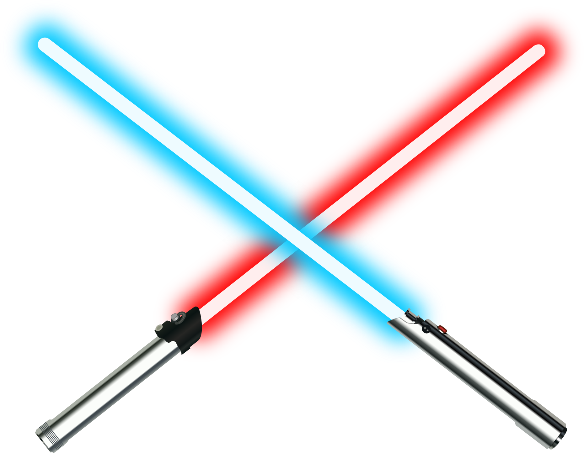 Open - Red And Blue Lightsabers (2000x1600)
