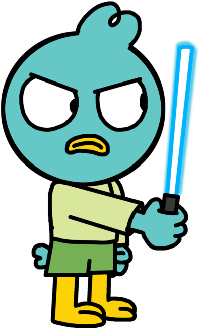 Harvey Beaks With Lightsaber By Marcospower1996 - Harvey Beaks Star Wars (894x894)