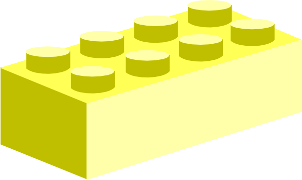 Yellow Lego Clipart (600x358)
