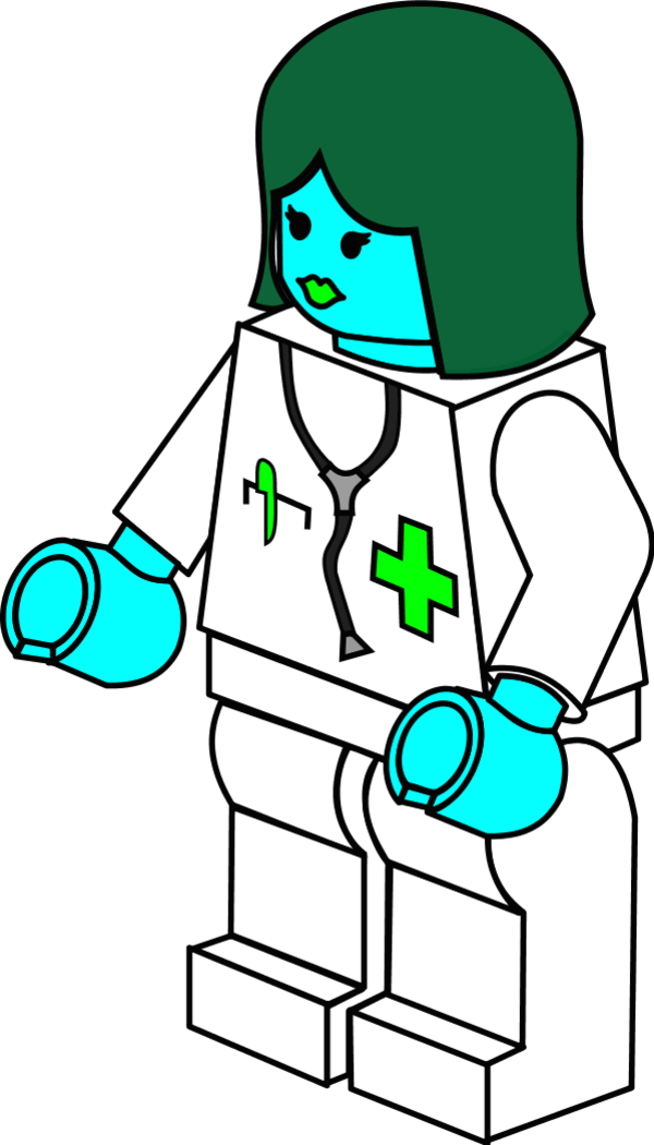 Doctor Female Lego - Lego Doctor Coloring Page (600x1050)