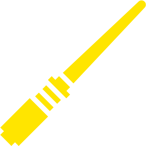 Yellow Light Saber Clipart (512x512)