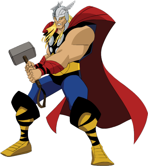 Lego Clipart Thor - Avengers: Earth's Mightiest Heroes!: Breakout! (522x579)