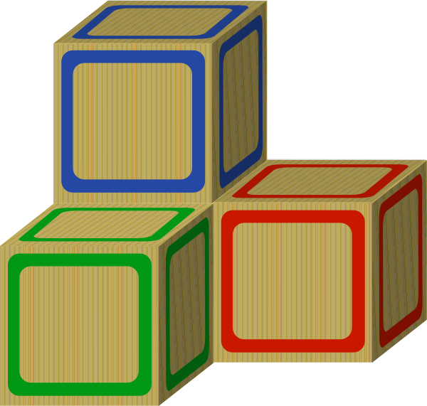 Building Blocks Clipart - Blocks Clip Art (600x571)