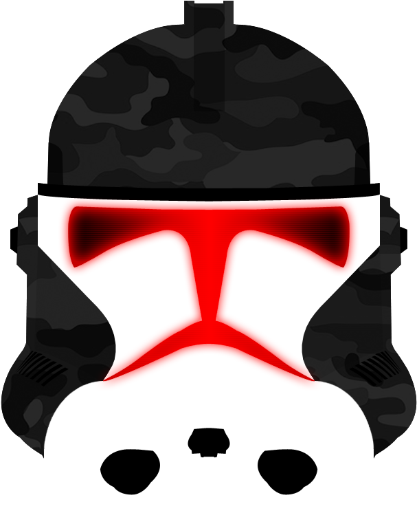 Phase Ii Clone Trooper Helmet Black Dragon Png (624x782)
