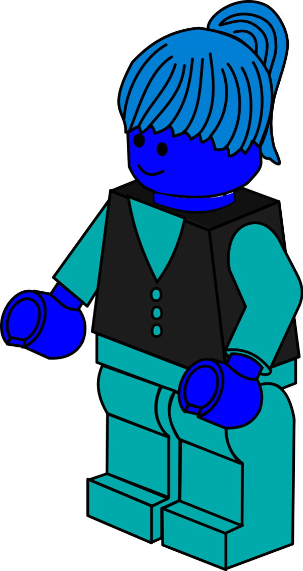 Lego Town Businesswoman - Lego Clipart (600x1131)