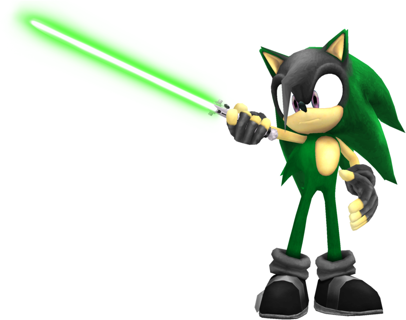 Green Lightsaber By Oscar050 - Lightsaber Green (1233x648)