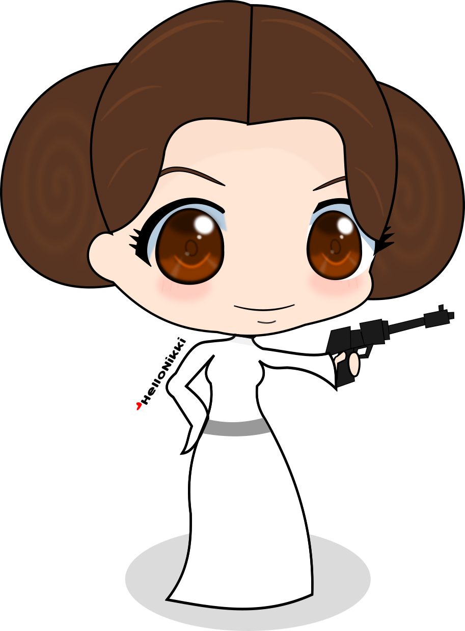 Princess Leia Chibi By Xhellonikkix Princess Leia Chibi - Princess Leia Clip Art (913x1239)