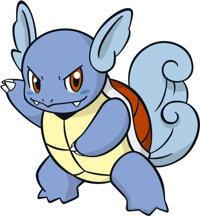 Wartortle Pokemon Character Vector Art - Bulbasaur Ivysaur Venusaur Charmander Charmeleon Charizard (800x800)