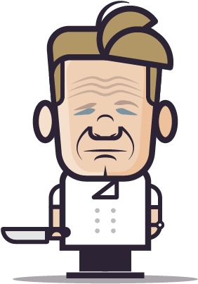 Loogmoji Of Gordon Ramsay - Loogart (500x500)