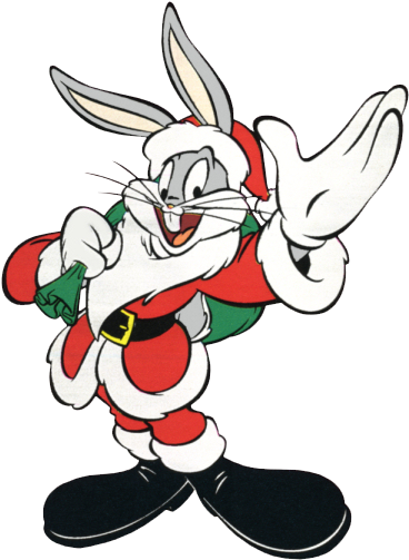 Bugs Bunny Clipart - Merry Christmas Bugs Bunny (378x512)