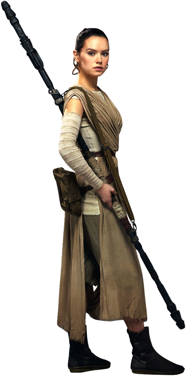 Star Wars Png - Rey From Star Wars (600x1215)