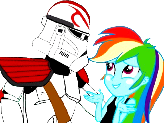 Slayguy, Blushing, Clone Trooper, Clone Wars, Crossover, - Captain Fordo Star Wars (700x523)