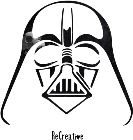 Darth Vader Mask Drawing - Full Size PNG Clipart Images Download