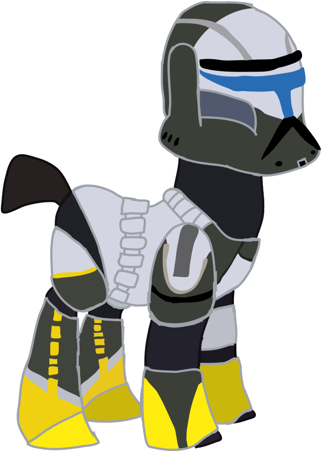 Ripped-ntripps, Clone, Clone Trooper, Clone Wars, Ponified, - Cartoon (768x1024)