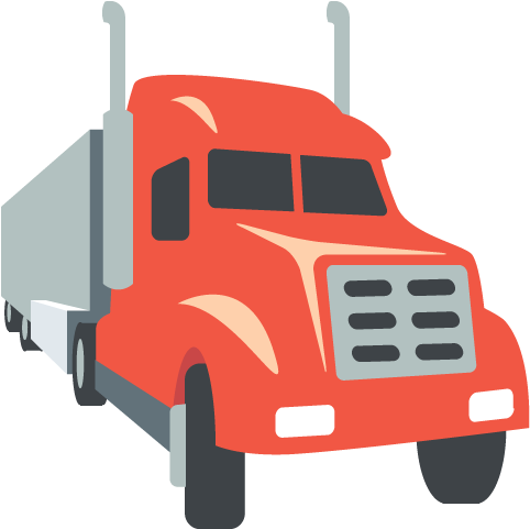 Articulated Lorry Emoji Vector Icon - 🚛 Emoji (512x512)