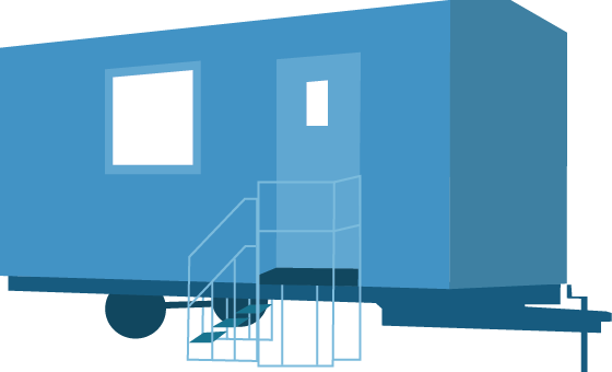 Construction Trailers - Construction Trailer Clip Art (560x340)