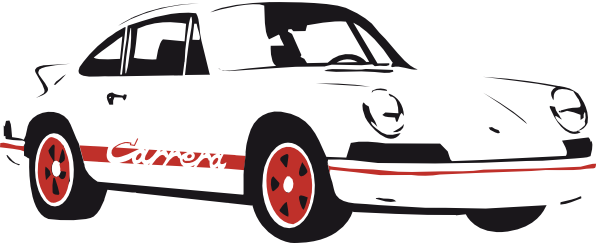 Porsche Clipart - Porsche Clipart (600x243)