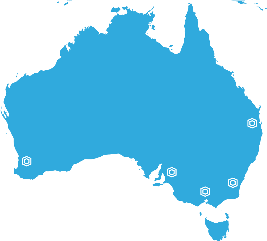 Trailer Care - Blue Map Of Australia (932x852)