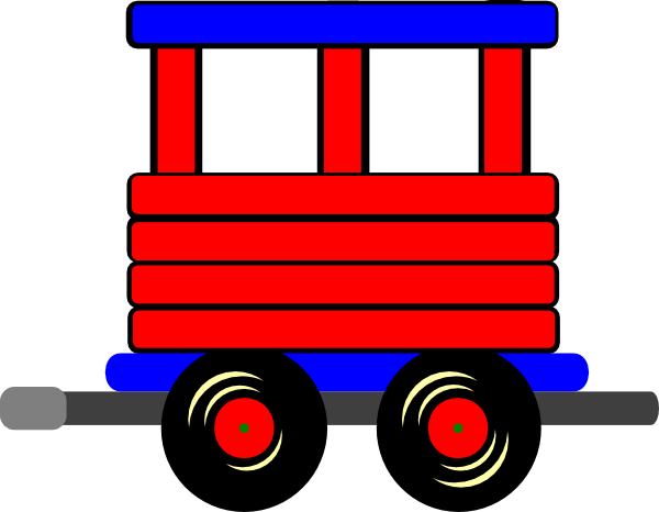 Loco Train Carriage Clip Art - Train Cart Clipart (600x466)