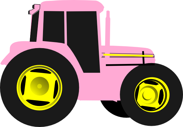 John Deere Green Tractor Clipart Free Clipart Images - Pink Tractor Clipart (600x417)