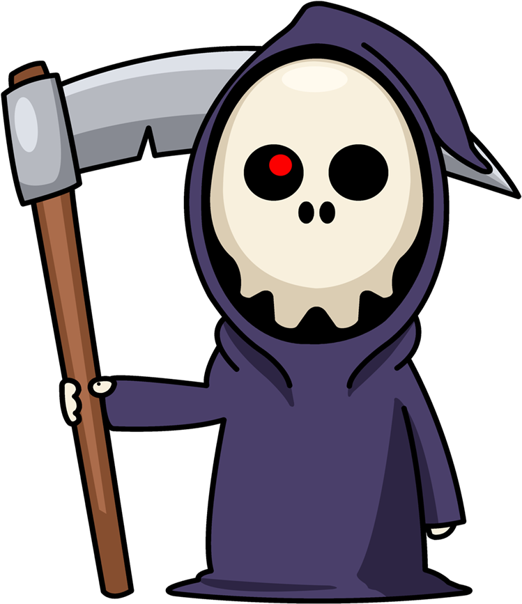 Grim Reaper Clip Art - Cute Grim Reaper Clipart (800x1067)