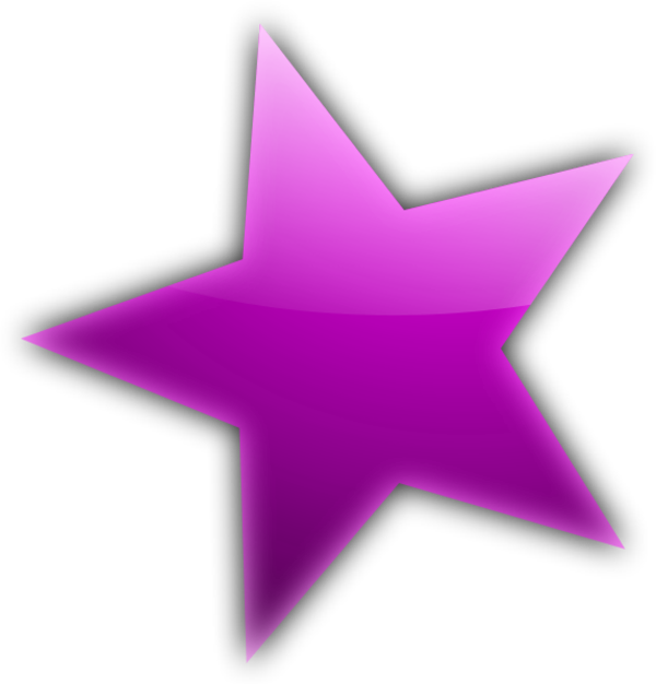 Purple Star Clipart - Clip Art Purple Stars (600x626)