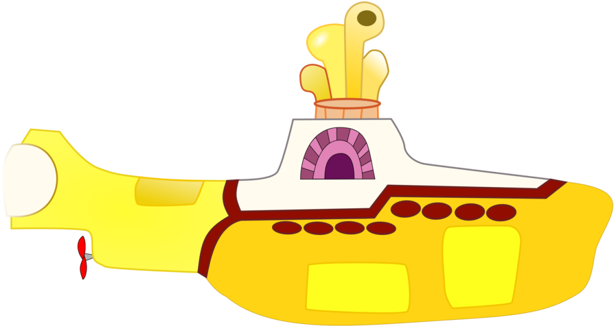 Yellow Submarine Movie Free Download - Beatles Vector Yellow Submarine (1024x546)