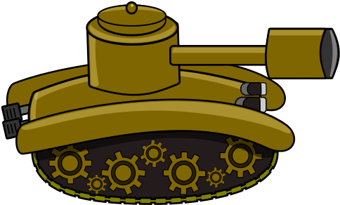 Army Clipart Ww1 Tank - Cartoon German Tank (535x366)