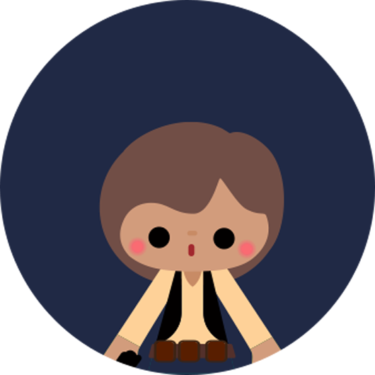 Han Solo - Style A - Cartoon (530x530)