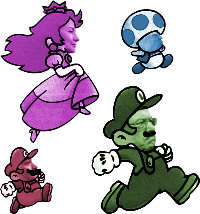 Super Bernie Clinton - Toad Super Mario Bros 2 (800x800)