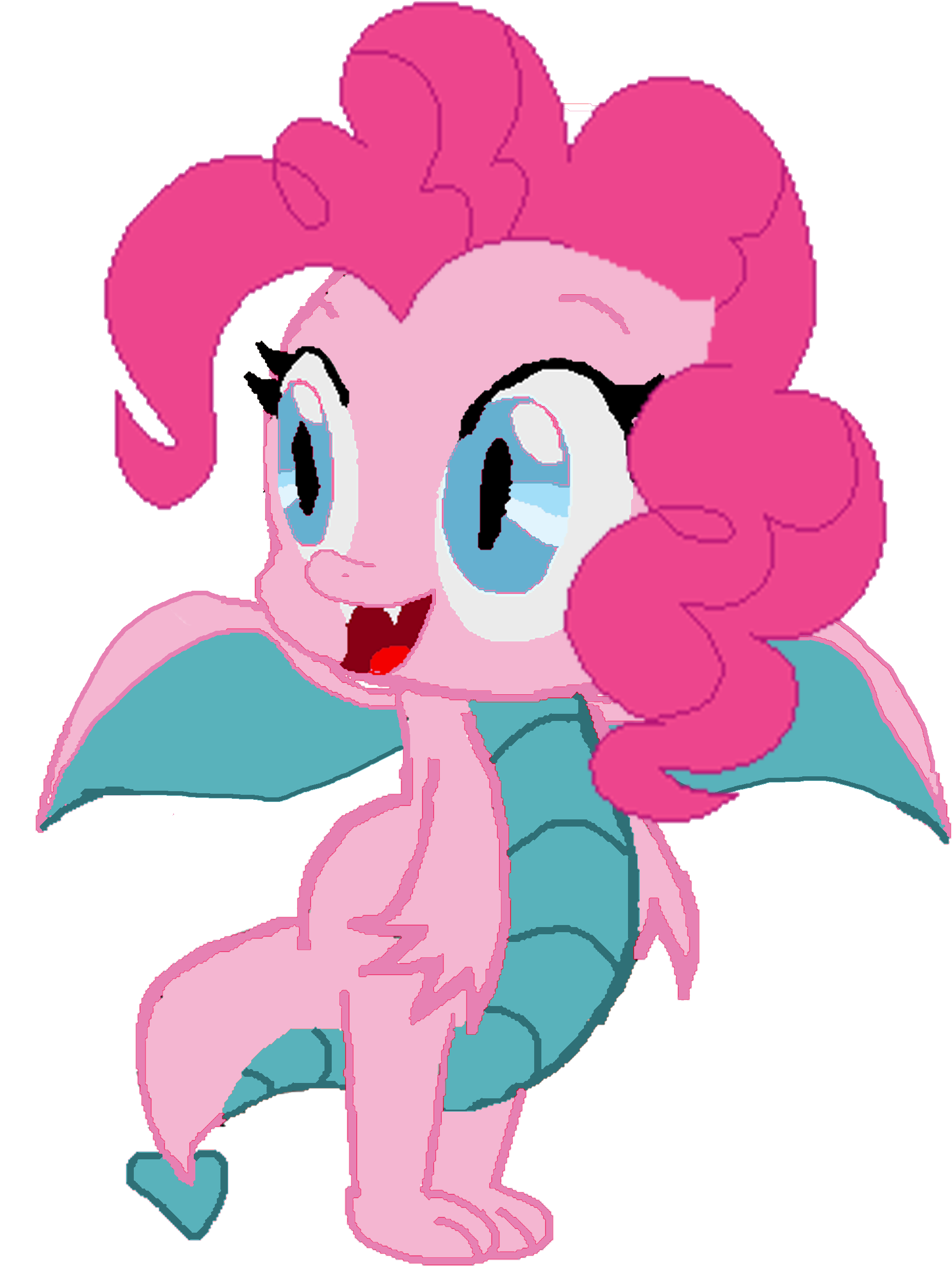 Pinkie Pie And Mushu's Daughter - Pinkie Pie And Mushu Minecraft Rogers (1905x2572)