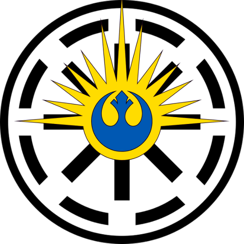 Othera Combination Of Both Old And New Republic Logos - Star Wars Galactic Republic (500x500)
