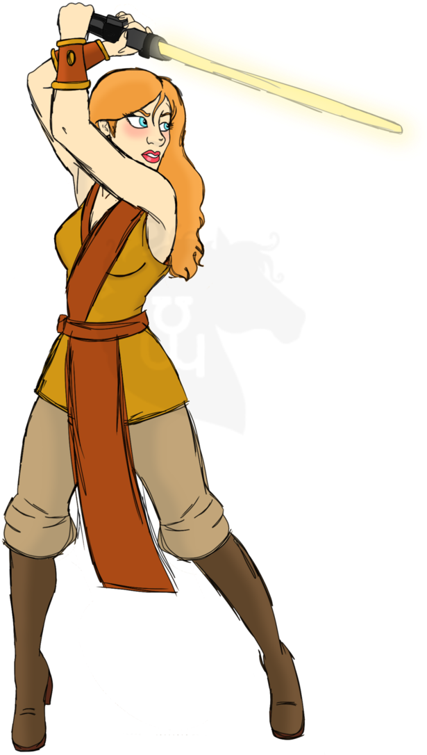 May The Force Be With You, Ellie - Cartoon (712x1122)