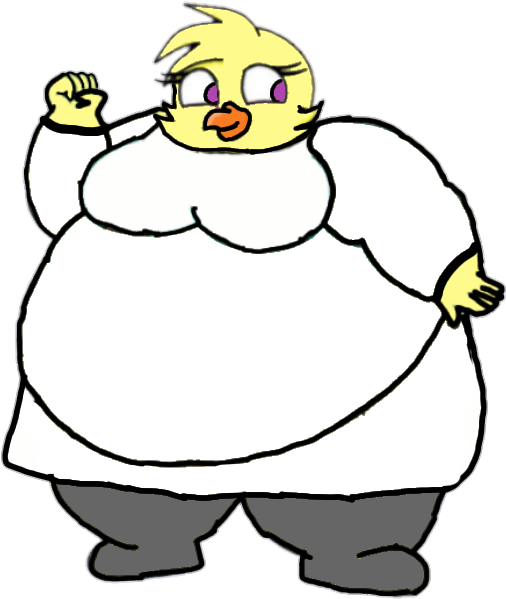 Chica As Princess Leia By Godzilla511 - Cartoon (540x625)