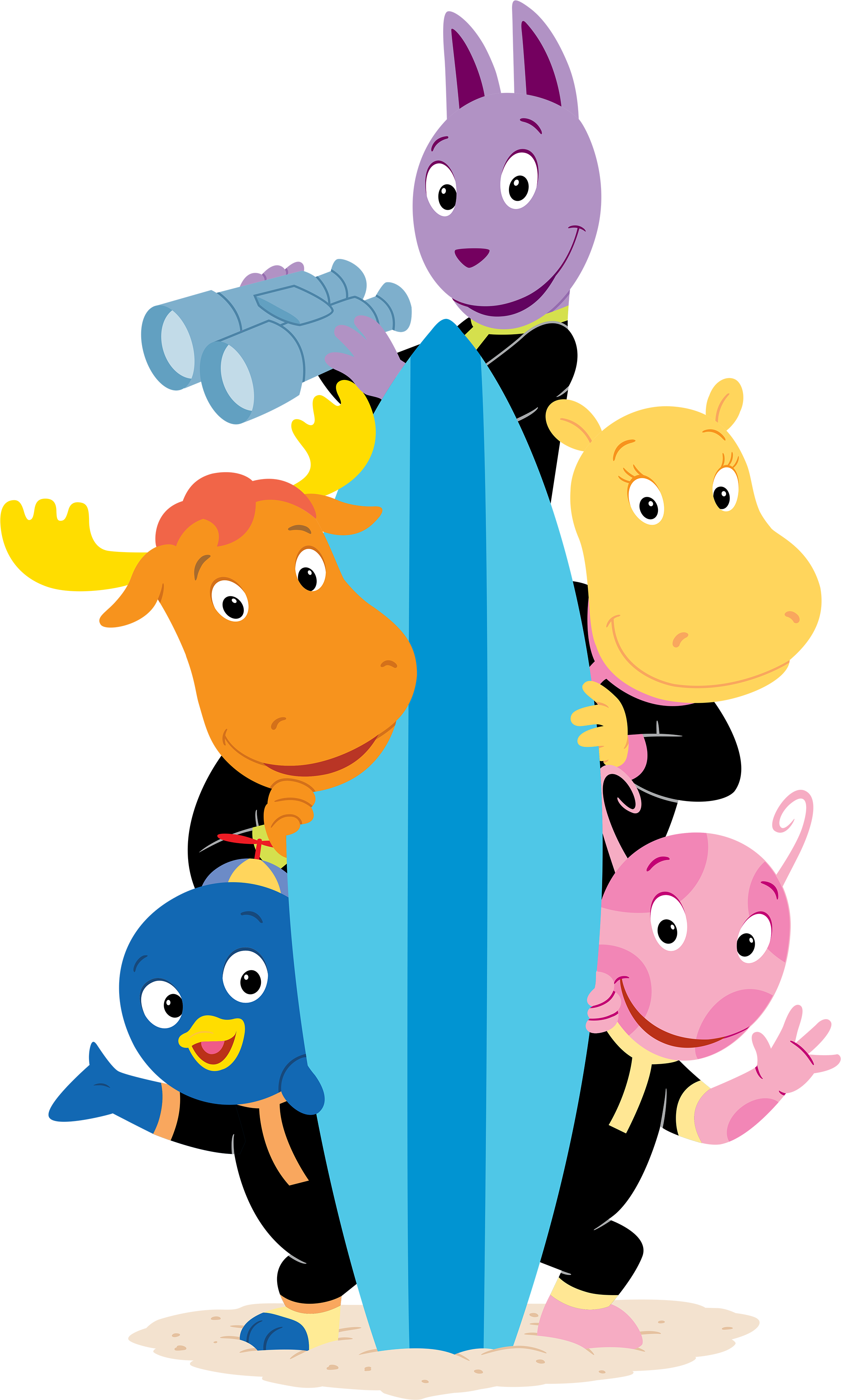 The Backyardigans Beach Bonanza Characters Cast - Tyrone Backyardigans (2173x3618)