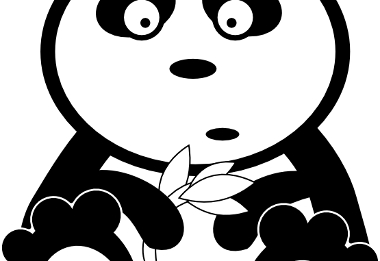 New 2018 Clip Art Images Free Download - Cartoon Panda Bear Shower Curtain (555x381)
