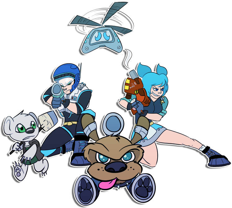 Toon Force Gemini Assemble By Robo-shark - Jet Force Gemini Tribal (800x725)