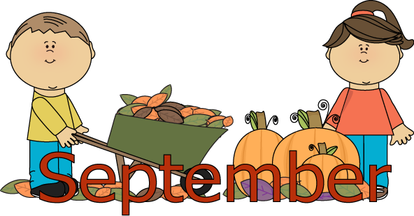 September Comes From The Latin Word Septem Which Means - September Clip Art (592x310)