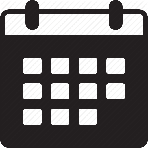 Weekly Calendar Clipart Icon - Zaki Cijfers En Letters (512x512)