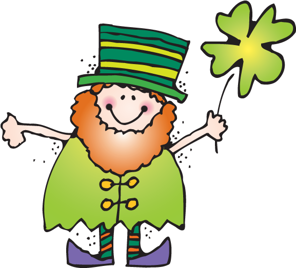 March Clip Art For Calendar Free Clipart Images - Leprechaun Clip Art (576x531)