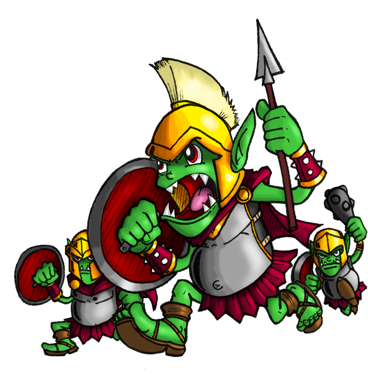 Toon Spartan Attack Force By Neweraoutlaw - Goblin Attack Force Png (800x800)